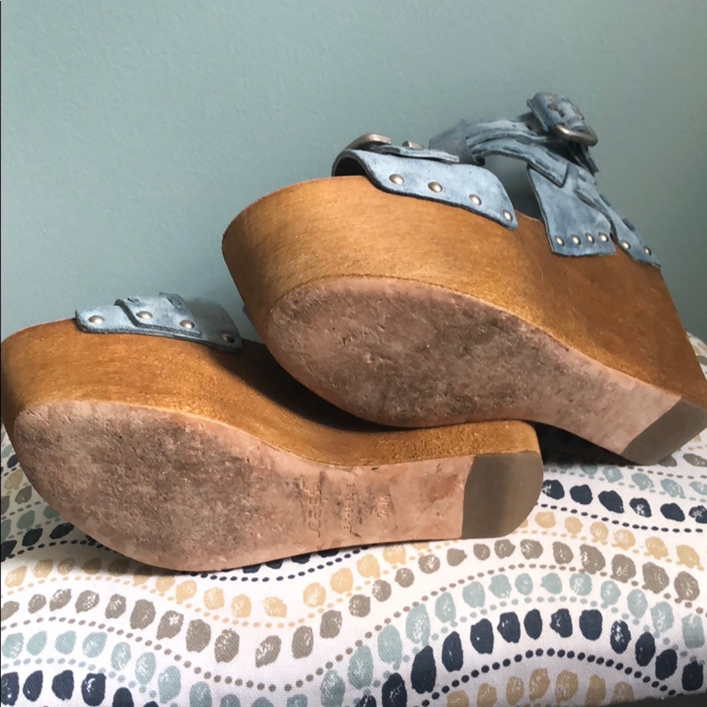 Joes jeans leather wedges - Picture 6 of 7